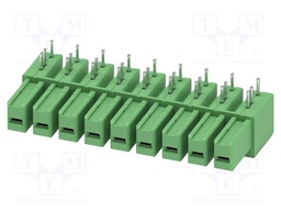 PCB headers, nominal cross section: 6 mm?, color: green, nom