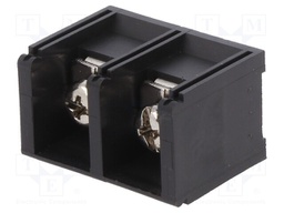 PCB terminal block; straight; 16mm; ways: 2; on PCBs; 6mm2; tinned