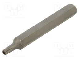 Screwdriver bit; Torx® with protection; T27H; Overall len: 80mm