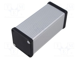 Enclosure: with panel; 1455; X: 54mm; Y: 120mm; Z: 54mm; aluminium