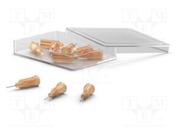 Needle: steel; 0.25"; Size: 23; straight; Mounting: Luer Lock