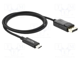 Cable; DisplayPort plug,USB C plug; textile; DisplayPort 1.2