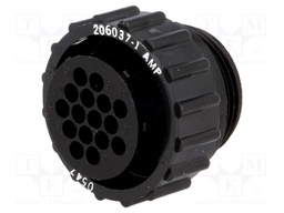 Plug; female; PIN: 16; w/o contacts; CPC Series 1; for cable