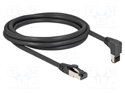 Patch cord; S/FTP; Cat: Cat 8.1; RJ45 plug,RJ45 up angled plug
