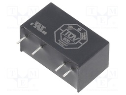 Converter: DC/DC; 1W; Uin: 13.5÷16.5V; 12VDC; Iout: 83.3mA; SIP7