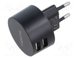 Power supply: switching; 5VDC; 2.1A; Out: USB A; 10.5W; 100÷240VAC