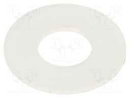 Washer; round; D=16mm; h=0.7mm; polyamide; natural
