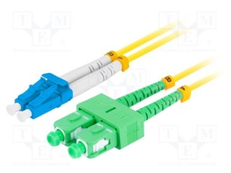Fiber patch cord; LC/UPC,SC/APC; 2m; Optical fiber: 9/125um; LSZH