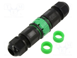 Connector: AC supply; screw terminal; IP68; Body: black