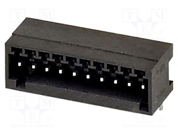 PCB headers, nominal cross section: 0.5 mm?, color: black, n