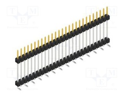 Connector: pin strips; pin header; male; PIN: 27; 2.54mm; SMT; 1x27