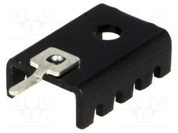 Heatsink: moulded; U; TO202,TO220; black; L: 19.05mm; W: 13.21mm