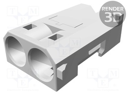 Connector: fiber optic; ways: 2; Colour: black; 6mm; Polarisation: A