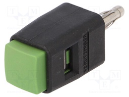 Laboratory clamp; green; 60VDC; 16A; Contacts: nickel; -25÷90°C