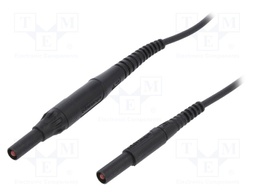 Test lead; PVC; 2m; black; 8A; Cond.cross sec: 1mm2