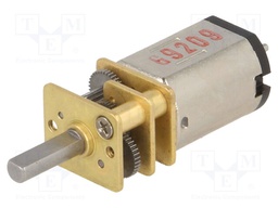 Motor: DC; with gearbox; HPCB; 6VDC; 1.5A; Shaft: D spring