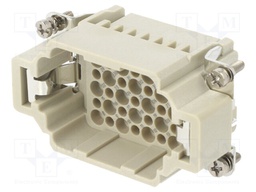 Connector: HDC; contact insert; male; DDD; PIN: 42; 42+PE; size D10B