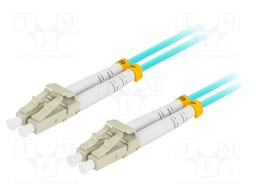 Fiber patch cord; OM3; LC/UPC,both sides; 2m; LSZH; turquoise