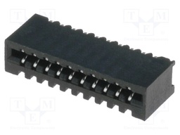 Connector: FFC (FPC); PIN: 10; NON-ZIF,horizontal; SMD; tinned