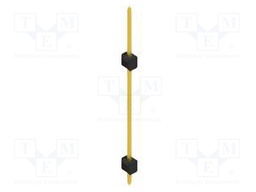 Connector: pin strips; pin header; male; PIN: 1; 2.54mm; THT; 1x1