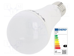 LED lamp; cool white; E27; 220/240VAC; 1521lm; 17W; 200°; CRImin: 80