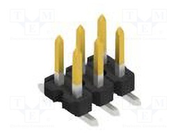 Connector: pin strips; pin header; male; PIN: 6; 2.54mm; SMT; 2x3