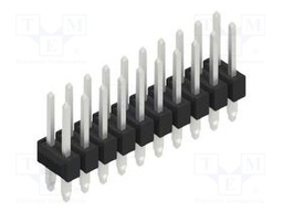 Connector: pin strips; pin header; male; PIN: 20; 2.54mm; THT; 2x10