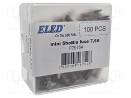 Fuse: fuse; 7.5A; 32VDC; automotive; 11.2mm; 11.2x4x17mm