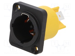 Socket; loudspeaker; male; PIN: 3; 16A; 250V; thermoplastic; IP65