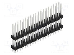 Connector: pin strips; pin header; male; PIN: 38; 2.54mm; THT; 2x19