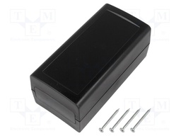 Enclosure: with panel; X: 60mm; Y: 120mm; Z: 51mm; ABS; black; IP53
