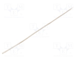 Insulating tube; Mat: silicone; white; Øint: 0.5mm