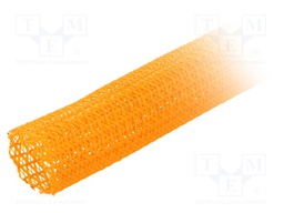 Polyester conduit; ØBraid : 12.7mm; polyester; orange; -70÷125°C