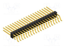 Connector: pin strips; pin header; male; PIN: 40; 2.54mm; SMT; 2x20