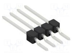 Connector: pin strips; pin header; male; PIN: 4; 2.54mm; SMT; 1x4