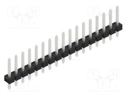 Connector: pin strips; pin header; male; PIN: 17; 2.54mm; THT; 1x17