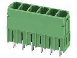 PCB headers, nominal cross section: 6 mm?, color: green, nom