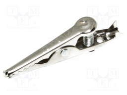 Crocodile clip; 5A; Grip capac: max.7.9mm; Overall len: 42.86mm