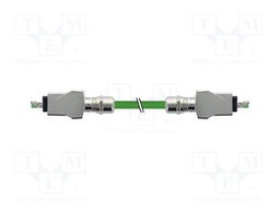 Patch cord; RJ45 plug,both sides; 5; stranded; Cu; PUR; green; 30m