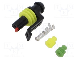 Connector: wire-wire; plug; female; Superseal 1.5; 24VDC; PIN: 1