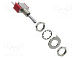 Switch: toggle; Pos: 2; SPDT; ON-ON; 2A/250VAC; 5A/28VDC; -30÷85°C
