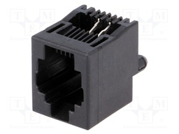 Socket; RJ14; PIN: 4; Layout: 6p4c; THT; straight; 16.51mm