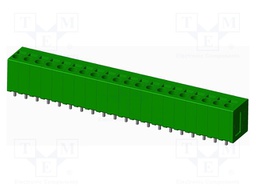 Connector: PCB terminal block; terminal; angled; Plating: tinned