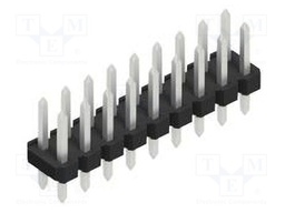 Connector: pin strips; pin header; male; PIN: 18; 2.54mm; THT; 2x9