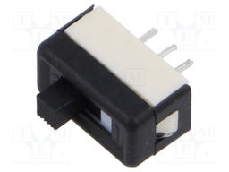 Switch: slide; Pos: 2; SPDT; 1A/30VDC; ON-ON; PCB; Leads: for PCB