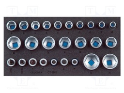 Wrench-set; socket spanner; 1/2"; 1pcs.