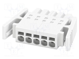 PCB connector, nominal cross section: 0.5 mm?, color: white,