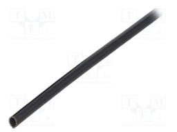 Insulating tube; black; -20÷155°C; Øint: 3mm; L: 100m