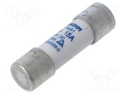 Fuse: fuse; gPV; 15A; 1kVDC; cylindrical; 14x51mm