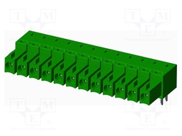 Connector: pluggable terminal block; socket; female; angled 90°